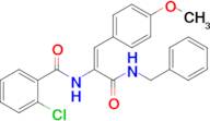 (2e)-N-Benzyl-2-[(2-chlorophenyl)formamido]-3-(4-methoxyphenyl)prop-2-enamide