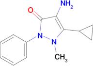 4-Amino-5-cyclopropyl-1-methyl-2-phenyl-2,3-dihydro-1h-pyrazol-3-one