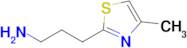 3-(4-Methyl-1,3-thiazol-2-yl)propan-1-amine