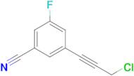 3-(3-Chloroprop-1-yn-1-yl)-5-fluorobenzonitrile