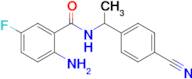 2-Amino-N-[1-(4-cyanophenyl)ethyl]-5-fluorobenzamide