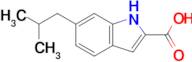 6-(2-Methylpropyl)-1h-indole-2-carboxylic acid