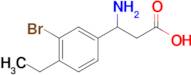 3-Amino-3-(3-bromo-4-ethylphenyl)propanoic acid