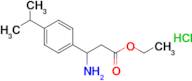 Ethyl 3-amino-3-[4-(propan-2-yl)phenyl]propanoate hydrochloride