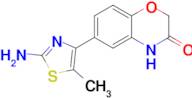 6-(2-Amino-5-methyl-1,3-thiazol-4-yl)-3,4-dihydro-2h-1,4-benzoxazin-3-one