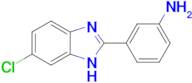 3-(6-chloro-1H-1,3-benzodiazol-2-yl)aniline