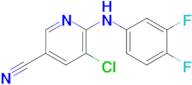 5-Chloro-6-[(3,4-difluorophenyl)amino]pyridine-3-carbonitrile