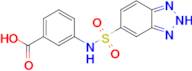 3-(2H-1,2,3-benzotriazole-5-sulfonamido)benzoic acid