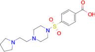 4-({4-[2-(pyrrolidin-1-yl)ethyl]piperazin-1-yl}sulfonyl)benzoic acid