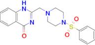 2-{[4-(benzenesulfonyl)piperazin-1-yl]methyl}-1,4-dihydroquinazolin-4-one