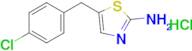 5-[(4-chlorophenyl)methyl]-1,3-thiazol-2-amine hydrochloride
