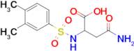 3-Carbamoyl-2-(3,4-dimethylbenzenesulfonamido)propanoic acid