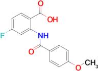 4-Fluoro-2-(4-methoxybenzamido)benzoic acid