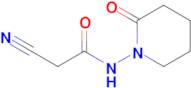 2-Cyano-N-(2-oxopiperidin-1-yl)acetamide