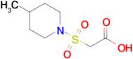 2-[(4-methylpiperidin-1-yl)sulfonyl]acetic acid