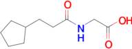 2-(3-Cyclopentylpropanamido)acetic acid