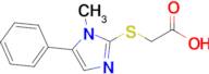 2-[(1-methyl-5-phenyl-1h-imidazol-2-yl)sulfanyl]acetic acid