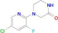 4-(5-Chloro-3-fluoropyridin-2-yl)piperazin-2-one