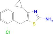 5-[(2-chlorophenyl)methyl]-4-cyclopropyl-1,3-thiazol-2-amine