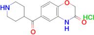 6-(Piperidine-4-carbonyl)-3,4-dihydro-2h-1,4-benzoxazin-3-one hydrochloride