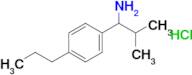 2-Methyl-1-(4-propylphenyl)propan-1-amine hydrochloride