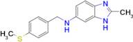 2-methyl-N-{[4-(methylsulfanyl)phenyl]methyl}-1H-1,3-benzodiazol-6-amine