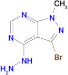 3-Bromo-4-hydrazinyl-1-methyl-1h-pyrazolo[3,4-d]pyrimidine