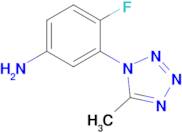 4-Fluoro-3-(5-methyl-1h-1,2,3,4-tetrazol-1-yl)aniline