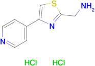 [4-(pyridin-4-yl)-1,3-thiazol-2-yl]methanamine dihydrochloride