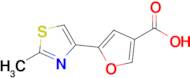 5-(2-Methyl-1,3-thiazol-4-yl)furan-3-carboxylic acid