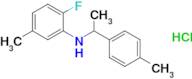 2-Fluoro-5-methyl-N-[1-(4-methylphenyl)ethyl]aniline hydrochloride