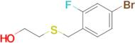 2-{[(4-bromo-2-fluorophenyl)methyl]sulfanyl}ethan-1-ol