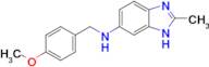 N-[(4-methoxyphenyl)methyl]-2-methyl-1H-1,3-benzodiazol-6-amine
