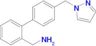 {2-[4-(1h-pyrazol-1-ylmethyl)phenyl]phenyl}methanamine