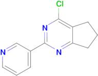 3-{4-chloro-5h,6h,7h-cyclopenta[d]pyrimidin-2-yl}pyridine