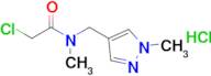 2-Chloro-N-methyl-N-[(1-methyl-1h-pyrazol-4-yl)methyl]acetamide hydrochloride