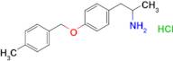 1-{4-[(4-methylphenyl)methoxy]phenyl}propan-2-amine hydrochloride