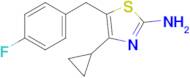 4-Cyclopropyl-5-[(4-fluorophenyl)methyl]-1,3-thiazol-2-amine