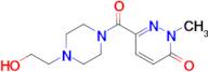 6-[4-(2-hydroxyethyl)piperazine-1-carbonyl]-2-methyl-2,3-dihydropyridazin-3-one