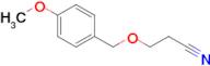 3-[(4-methoxyphenyl)methoxy]propanenitrile