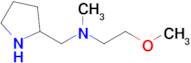 (2-Methoxyethyl)(methyl)(pyrrolidin-2-ylmethyl)amine