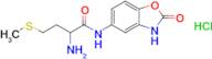 2-Amino-4-(methylsulfanyl)-N-(2-oxo-2,3-dihydro-1,3-benzoxazol-5-yl)butanamide hydrochloride