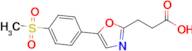 3-[5-(4-methanesulfonylphenyl)-1,3-oxazol-2-yl]propanoic acid