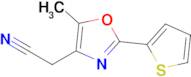 2-[5-methyl-2-(thiophen-2-yl)-1,3-oxazol-4-yl]acetonitrile