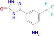 3-[3-amino-5-(trifluoromethyl)phenyl]-4,5-dihydro-1H-1,2,4-triazol-5-one