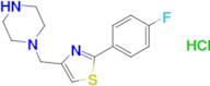 1-{[2-(4-fluorophenyl)-1,3-thiazol-4-yl]methyl}piperazine hydrochloride