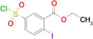 Ethyl 5-(chlorosulfonyl)-2-iodobenzoate