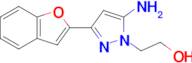 2-[5-amino-3-(1-benzofuran-2-yl)-1h-pyrazol-1-yl]ethan-1-ol