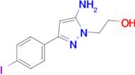 2-[5-amino-3-(4-iodophenyl)-1h-pyrazol-1-yl]ethan-1-ol