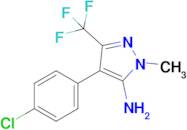 4-(4-chlorophenyl)-1-methyl-3-(trifluoromethyl)-1H-pyrazol-5-amine